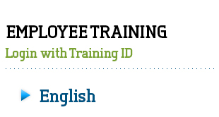 Employee and Student Online Landscape Equipment Training Login